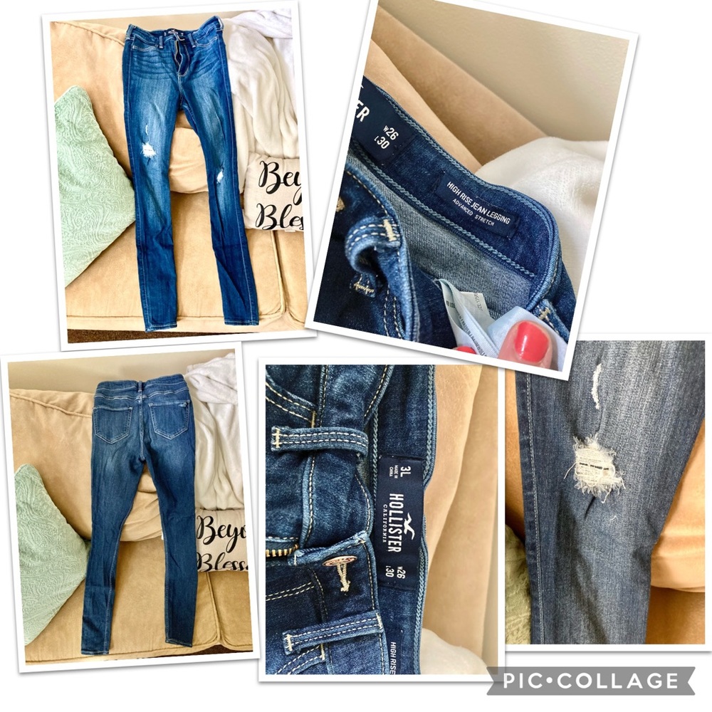 Hollister dark wash women’s size 3L jeans